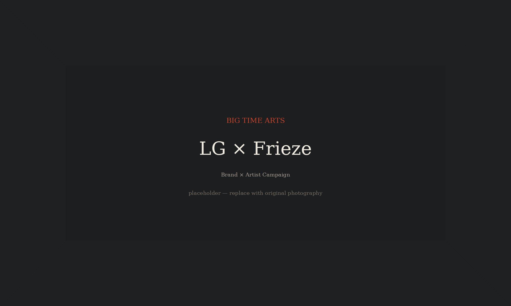 LG x Frieze installation